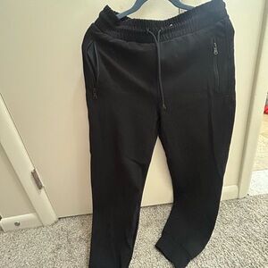 Old Navy Black Sweatpants Tapered Fit Elastic Waist